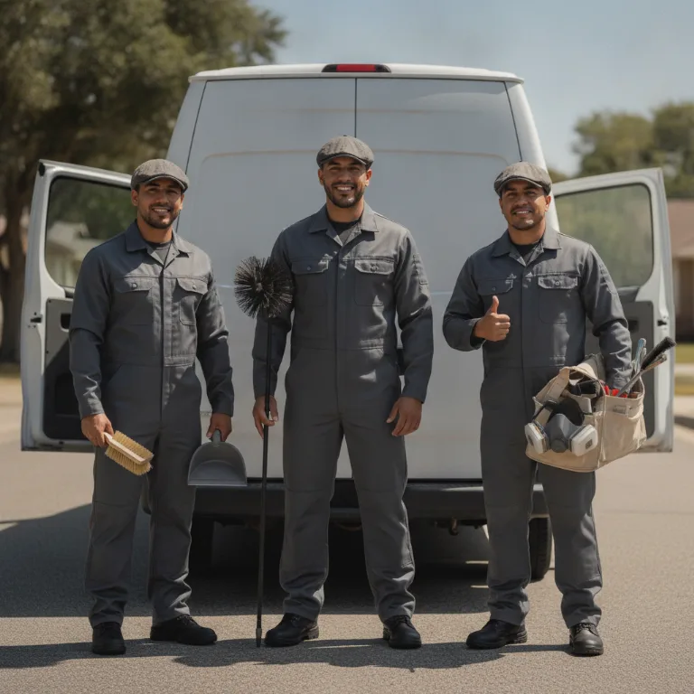 Limpador de Chaminés equipe em Casa Nova